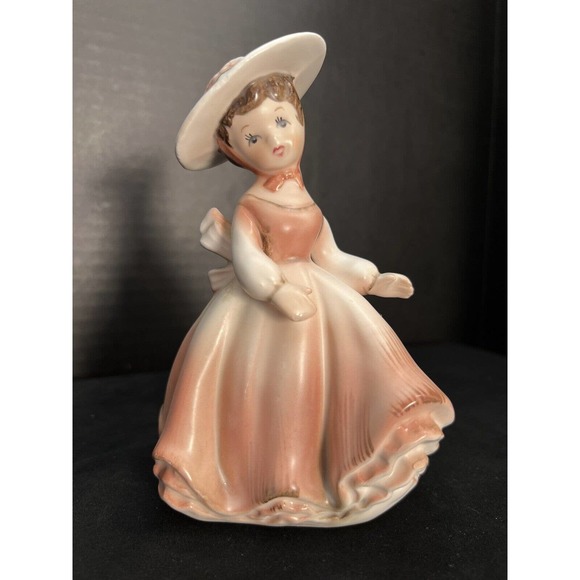 napco | Accents | Vintage Napcoware Girl Lady Planter Figurine